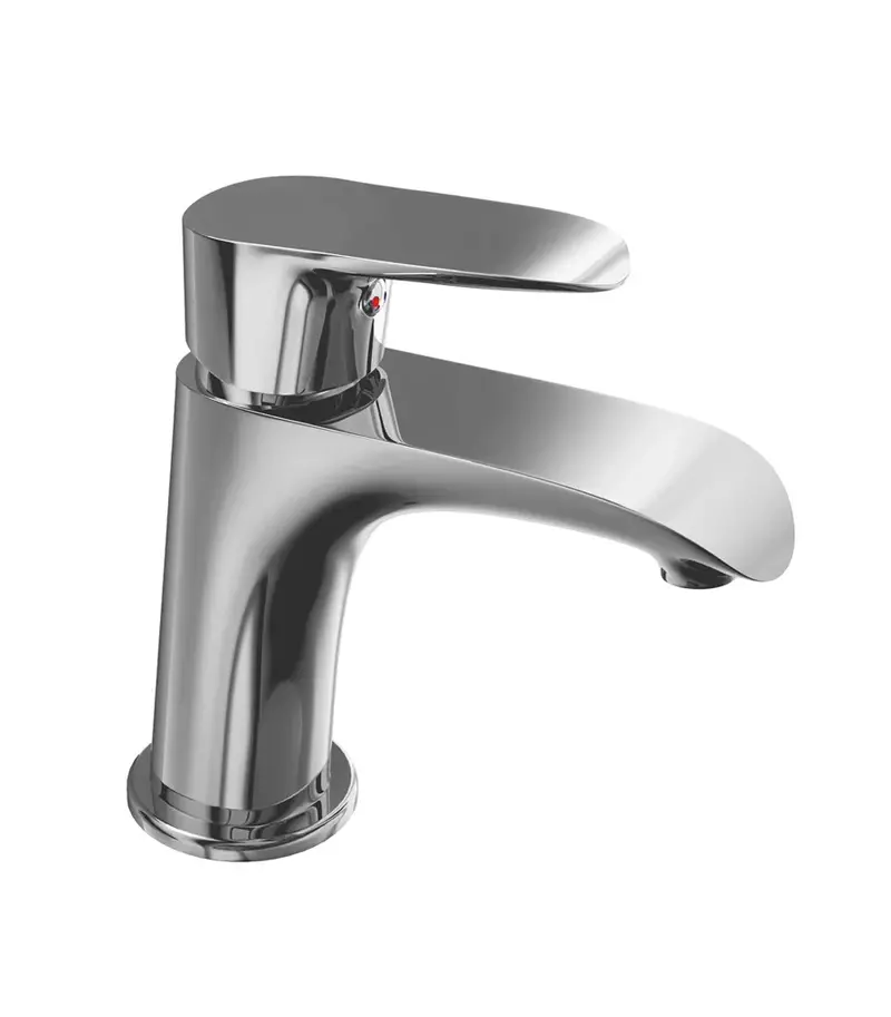 Grifo de lavabo monomando de latón cromado Dann de Kassandra