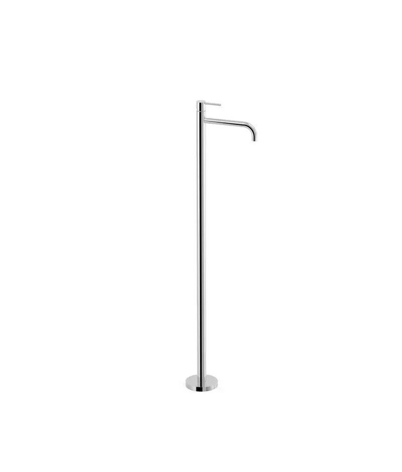Grifo de pie monomando para lavabo con maneta latón acabado cromado STUDY EXCLUSIVE TRES
