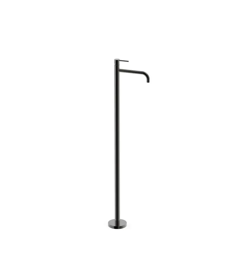 Grifo de pie monomando para lavabo en latón con acabado negro bronce STUDY EXCLUSIVE TRES