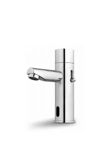 Grifo electrónico de lavabo de latón con acabado en cromo brillante Basic de Unisan
