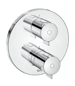 Grifo empotrable baño ducha latón con acabado cromado T-500 Roca
