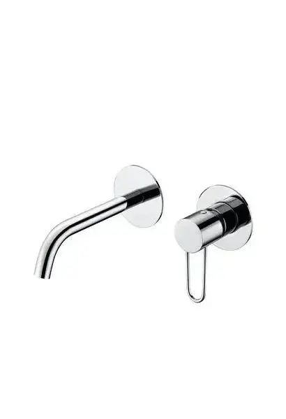 Grifo empotrado para lavabo o bañera con un diseño monomando de acabado cromado Milos de Imex