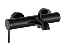 Grifo monocomando exterior de ducha con inversor automático acabado negro titanio de Ona Roca