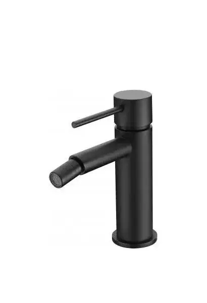 Grifo monomando de bidé fabricado en latón de acabado negro mate Milos de Imex