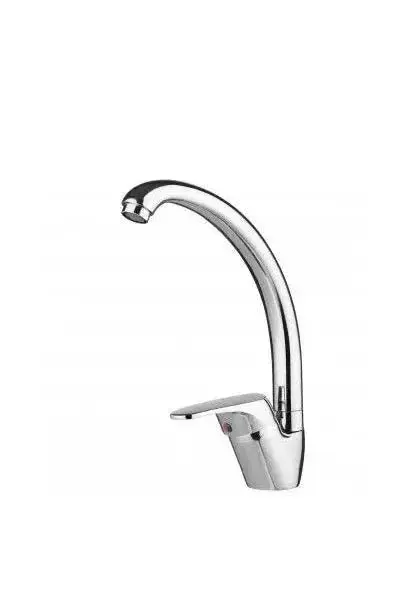 Grifo Monomando de Cocina Cetus Basic Unisan - Caño Curvo, Cromo