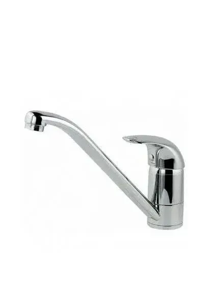 Grifo Monomando de Cocina con Caño Orientable Alfa Unisan - Latón Cromado