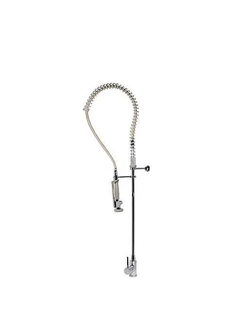 Grifo Monomando de cocina con ducha de mano extraíble y anclaje a pared Cocina Standard TRES