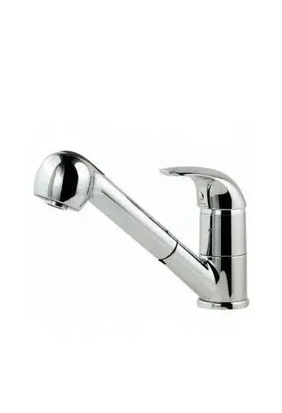 Grifo Monomando de Cocina con Teleducha Alfa Unisan - Cromo, Latón