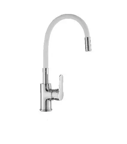 Grifo Monomando de fregadero latón cepillado con caño flexible Omnia Källa