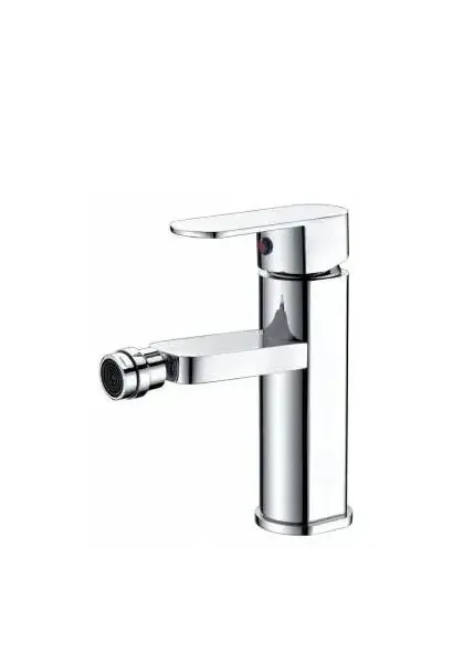Grifo monomando de latón cromado con rótula orientable para bidé Liverpool de Imex