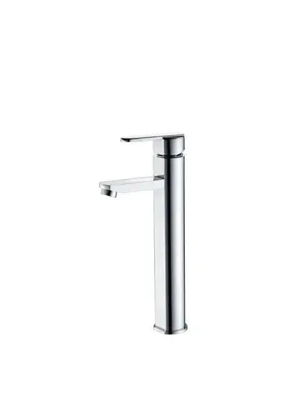 Grifo monomando de lavabo con caño alto fabricado en latón color cdo Roma de Imex