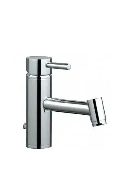 Grifo Monomando de Lavabo Senior Tube Eco Unisan - Latón Cromado con Válvula de Desagüe