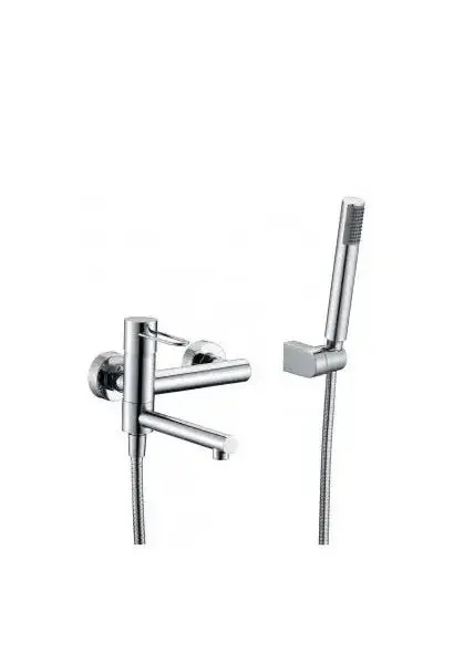 Grifo monomando de pared para bañera fabricada en latón de acabado cromado Milos de Imex