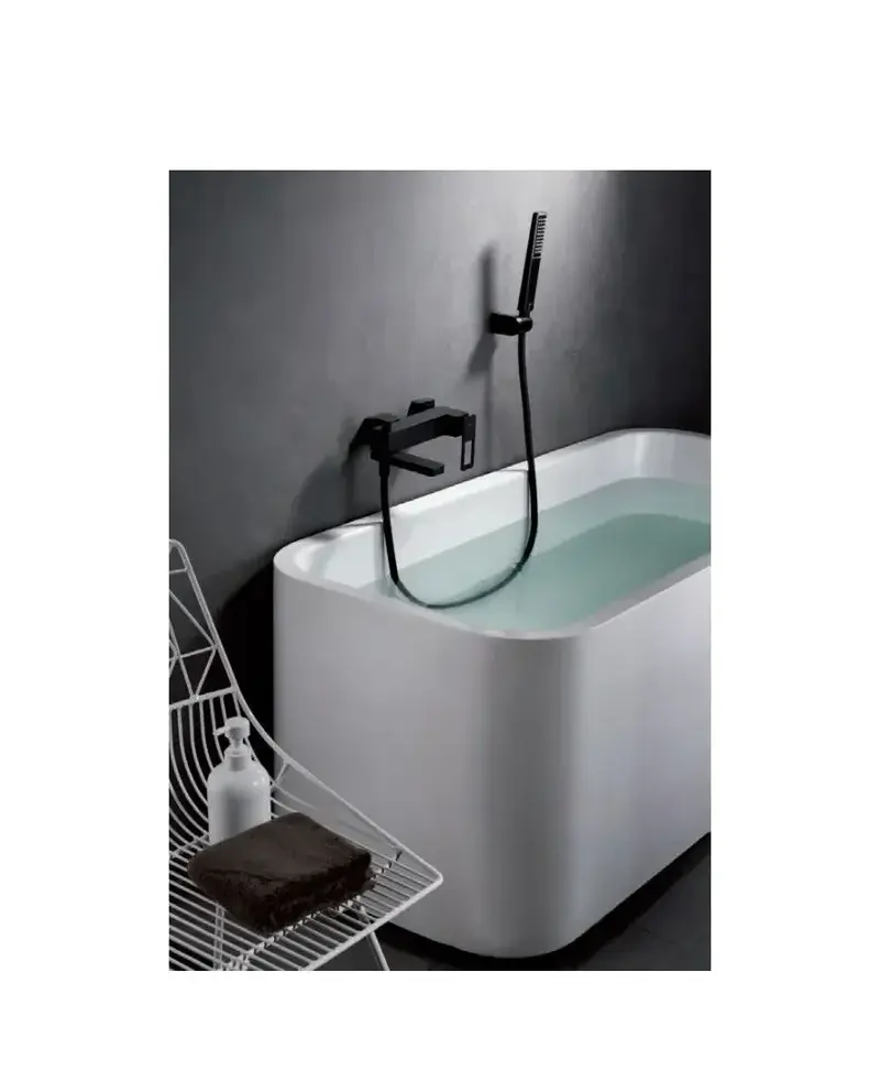 Grifo monomando de pared para bañera o ducha con un acabado negro mate Suecia de Imex
