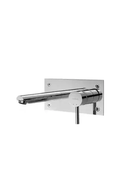 Grifo Monomando de Pared para Lavabo Icone Unisan - Cromo, Latón