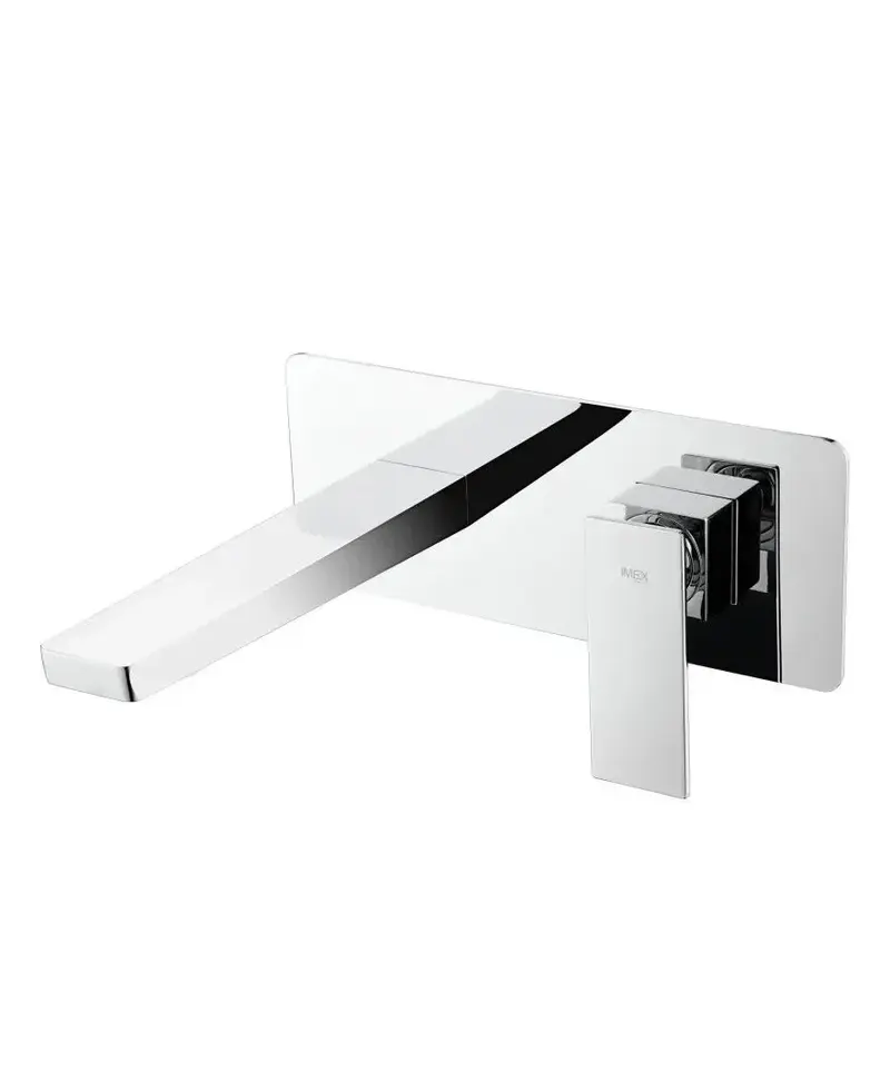 Grifo monomando empotrado para lavabo hecho de latón con acabado cromado Pisa de Imex