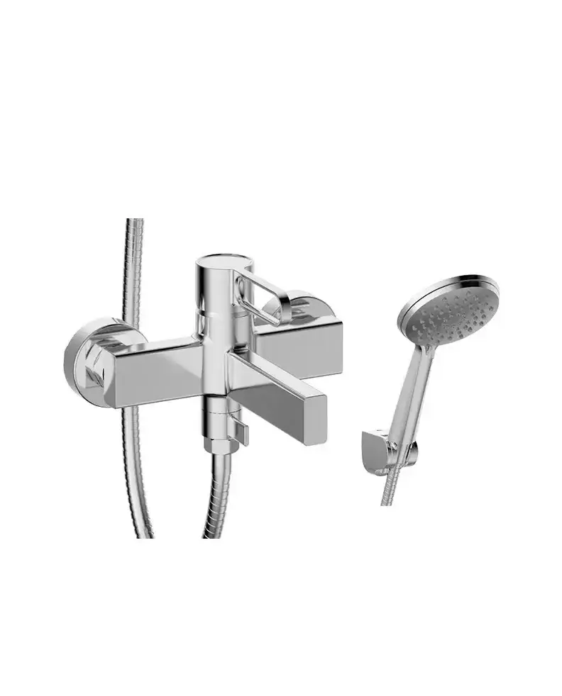 Grifo monomando para bañera fabricado con latón con un acabado en color cromado Dior de GME