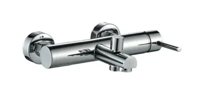 Grifo monomando para bañera y ducha de latón con acabado cromado ARENA Källa