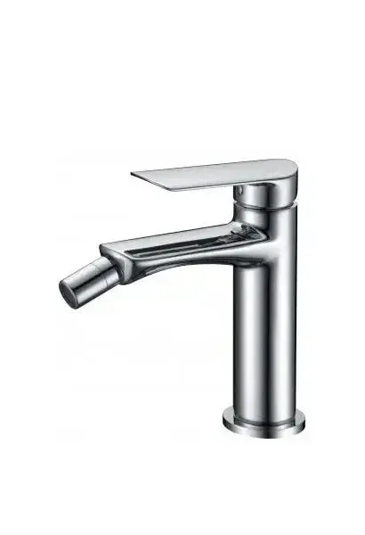 Grifo monomando para bidé con un cartucho cerámico de diseño moderno y de acabado cromado Ural de Imex