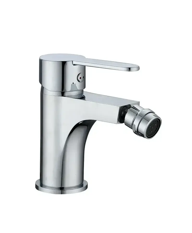 Grifo monomando para bidé fabricado en latón con un acabado cromado de 113 mm Sion de GME