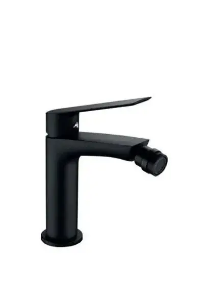 Grifo monomando para bidé fabricado en latón con un acabado negro mate Luxor de Imex