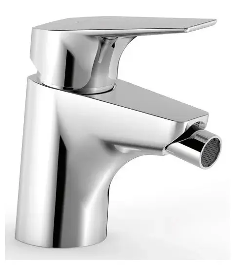 Grifo monomando para bidet con latiguillos de alimentación flexibles Canigó Tres