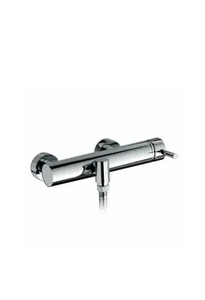 Grifo Monomando para Ducha Tube Eco Unisan - Cromo Brillante, Latón