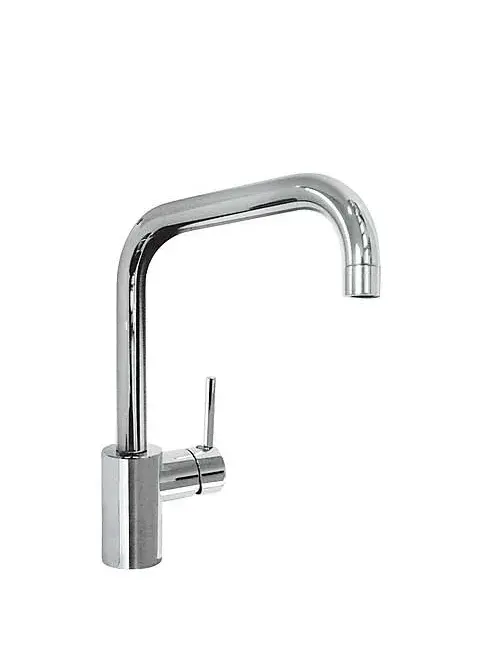 Grifo monomando para fregadero con caño en U vertical de latón con acabado cromado Max TRES