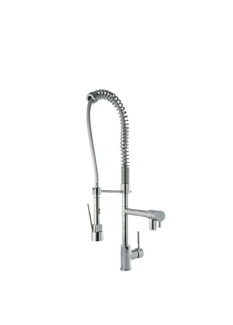Grifo monomando para fregadero con caño y teleducha Cocina Standard TRES