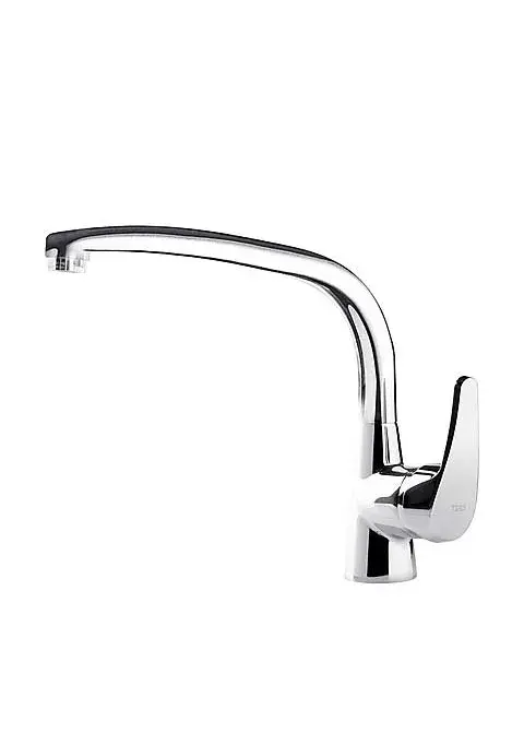 Grifo monomando para fregadero de latón cromado Basic TRES