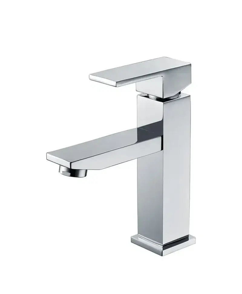 Grifo monomando para lavabo con acabado cromado y altura de 17 cm Orion de GME