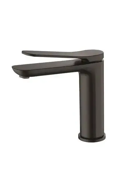 Grifo monomando para lavabo con discos cerámicos y un acabado negro mate Dinamarca de Imex