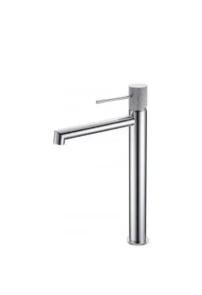 Grifo monomando para lavabo con un diseño de caño alto de acabado cromado Line de Imex