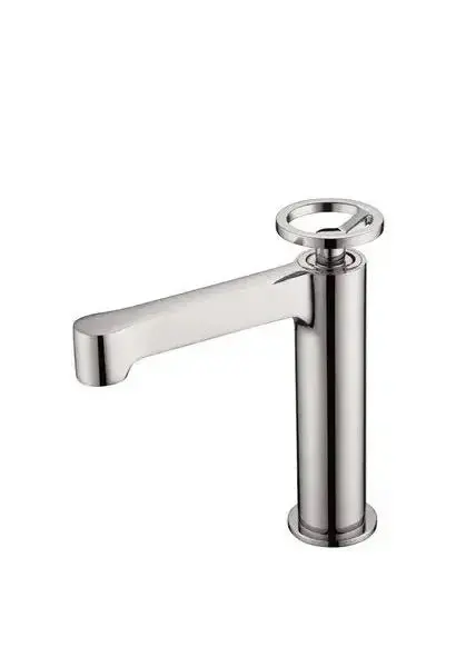 Grifo monomando para lavabo fabricado en latón con cierre cerámico de acabado cromado Olimpo de Imex