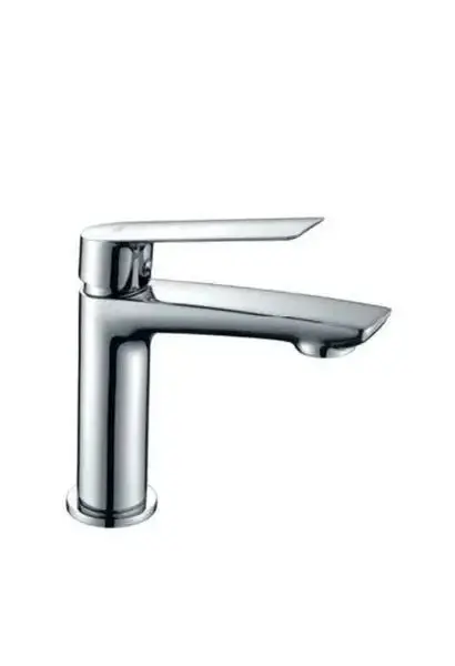 Grifo monomando para lavabo fabricado en latón con un acabado cromado Luxor de Imex