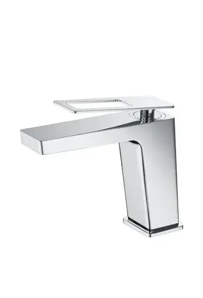Grifo monomando para lavabo fabricado en latón cromado con un caño recto Suecia de Imex