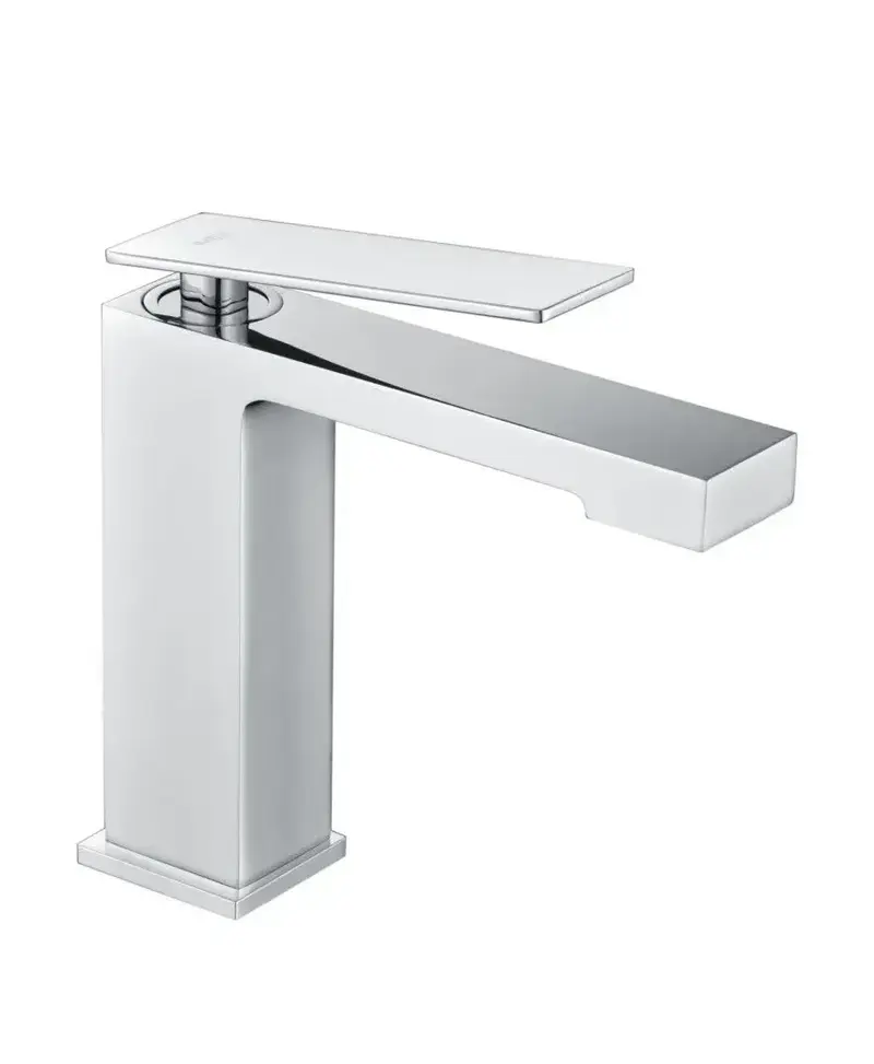 Grifo monomando sobre re para lavabo hecho de latón con acabado cromado Pisa de Imex