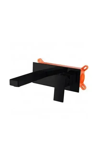 Grifo negro mate monomando para empotrar en pared con cartuchos cerámicos de 35 mm Suiza de Imex