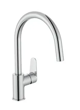 Grifo para cocina monomando con caño alto giratorio acabado cromado Victoria Plus Roca