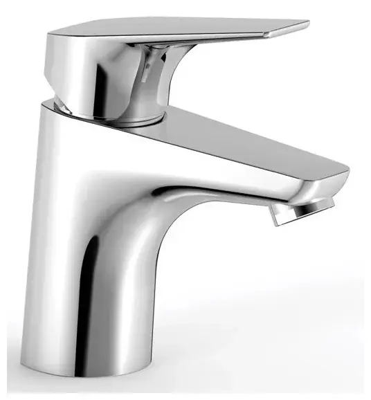 Grifo para lavabo con monomando de acabado cromado Canigó Tres