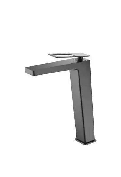 Grifo para lavabo con un diseño monomando de caño alto y un acabado negro mate Suecia de Imex