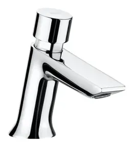 Grifo temporizado de lavabo con pulsador de acabado cromado Instant Eco Roca