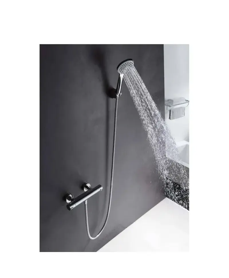 Grifo termostático de diseño empotrable para bañera o ducha de diseño moderno Creta de Imex