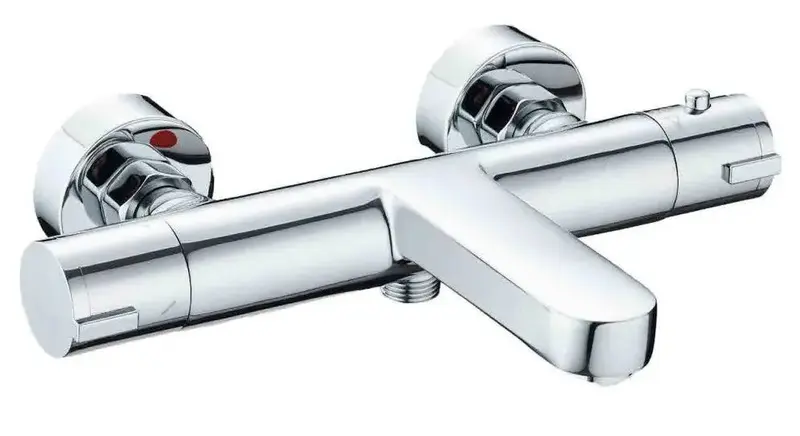 Grifo termostático de latón para ducha y bañera con acabado cromado caudal ERGOS Källa