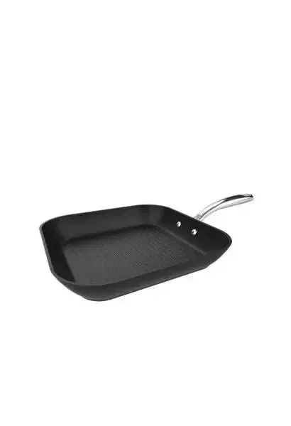 Grill cuadrado de aluminio forjado y mango de acero inoxidable polka fantasy 28 grill silver de Cecotec