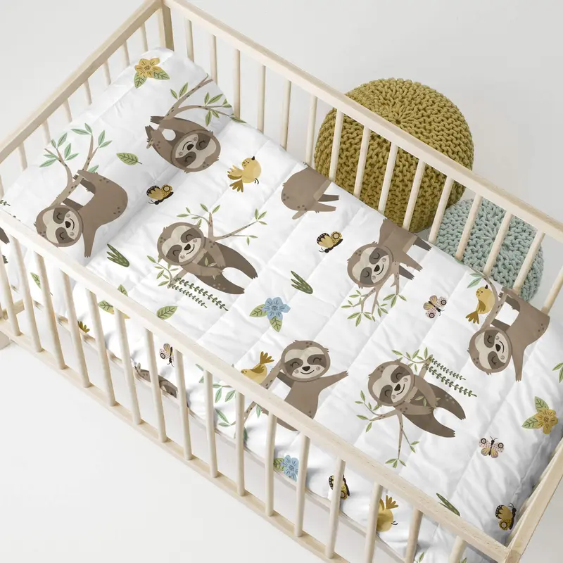 Happy sloth Colcha Cuna (100x130 cm)