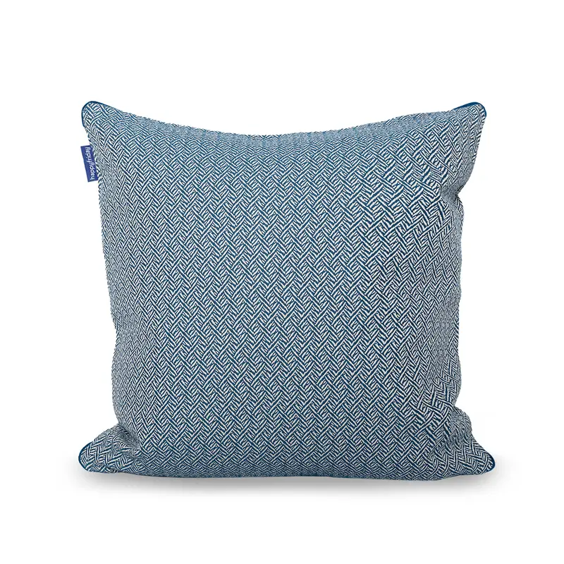 Herringbone Funda de cojín decorativo 50x50 cm Azul marino