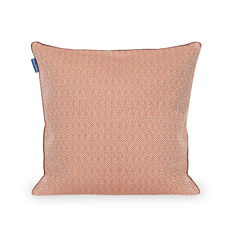 Herringbone Funda de cojín decorativo 50x50 cm Terracota