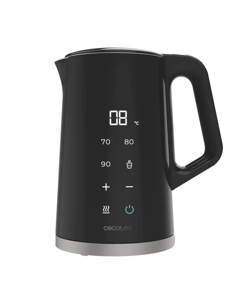 Hervidor Digital de 1.7L con Control de Temperatura y Opción de Mantenido en Caliente de Cecotec