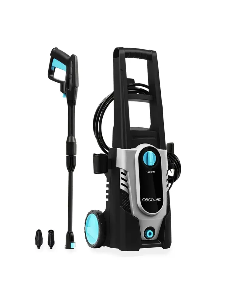 Hidrolimpiadora compacta y potente 1400W con boquillas versátiles y Asa alta Cecotec